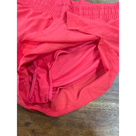 Fabletics Red Athletic Running Shorts Inner Liner S Womens Lightweight - Picture 5 of 9